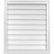 Ekena Millwork Vertical Surface Mount PVC Gable Vent w/ 2"W x 2"H , Brickmould Sill Frame, 26"W x 30"H GVPVE26X3003SN - alternate 1